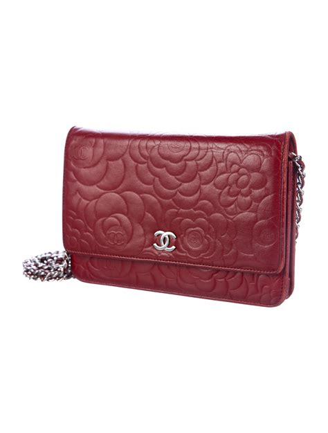 chanel camellia wallet on chain.